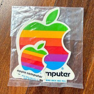 Vintage NEW Apple Computer Stickers - Four (4) total